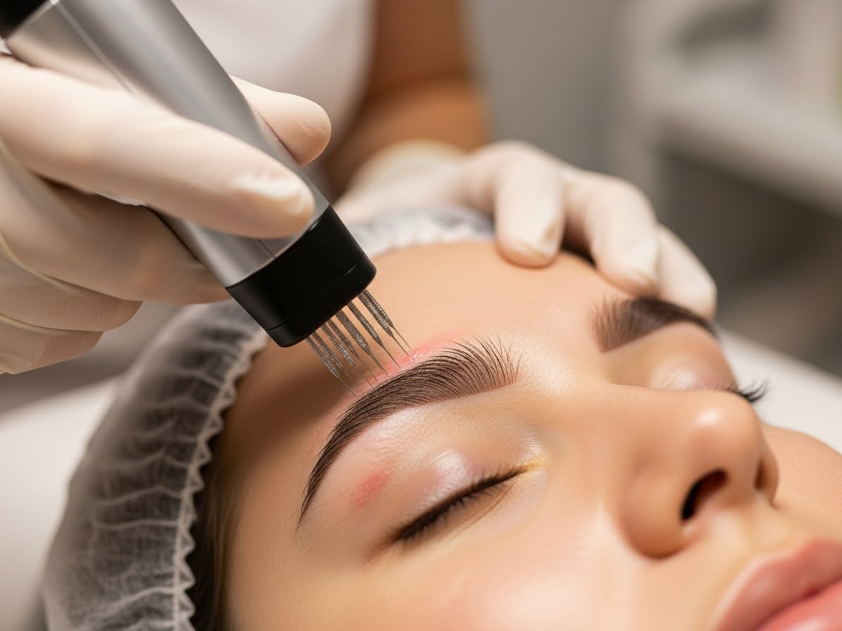 Microneedling treatment at Glow Med Clinic Aurora