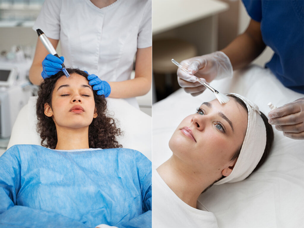 Microneedling vs Chemical Peels